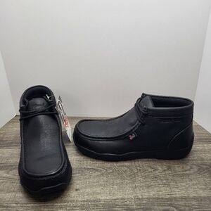 Justin Black Casual Cappie 4 Inch Shoe Style L0231 Size 7M Steel Toe New